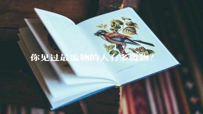 你见过最废物的人有多废物？