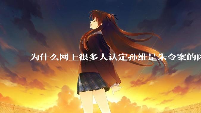 为什么网上很多人认定孙维是朱令案的凶手？